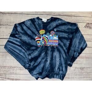 VTG Y2K Albuquerque 2005 Hot Air Balloon Festival Tie Dye Sweatshirt Adult‎ M